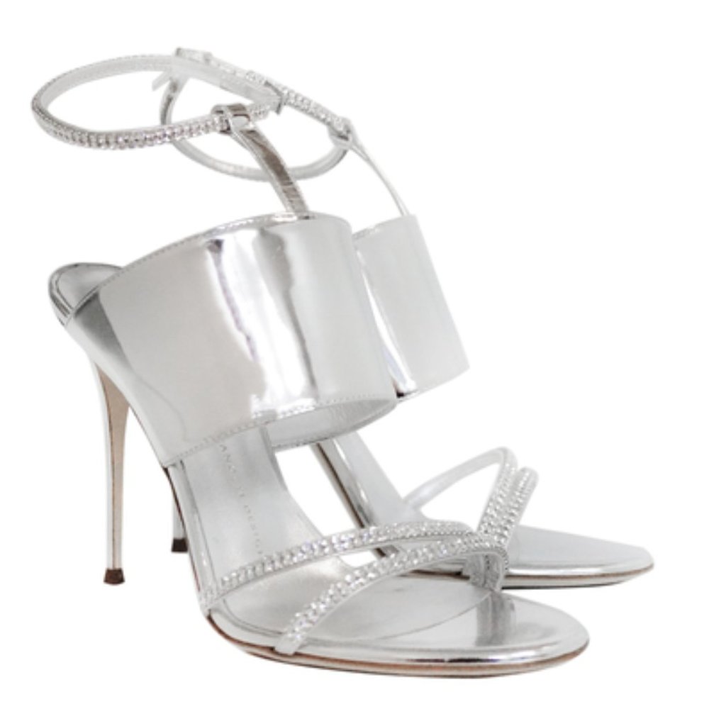 Giuseppe Zanotti Mistico Silver Mirror Stiletto